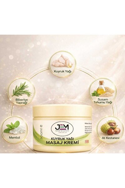 Jem Kozmetik Bitkisel Kuyruk Yağı Kremi 300 ML -TAIL FAT CREAM