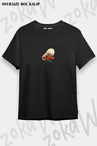 ZOKAWEAR تيشيرت مطبوع بتصميم Haydo للجنسين مقاس كبير