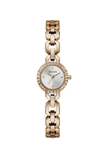 Guess Ladies Rose Gold Tone Round Analog Watch