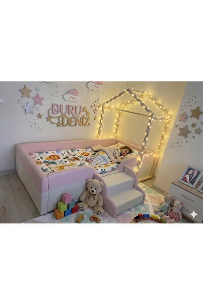Puf Bebe Montessori serisi_Çocuk ve Bebek Yatağı 90x190 ölçüde (İç yatak dahi...