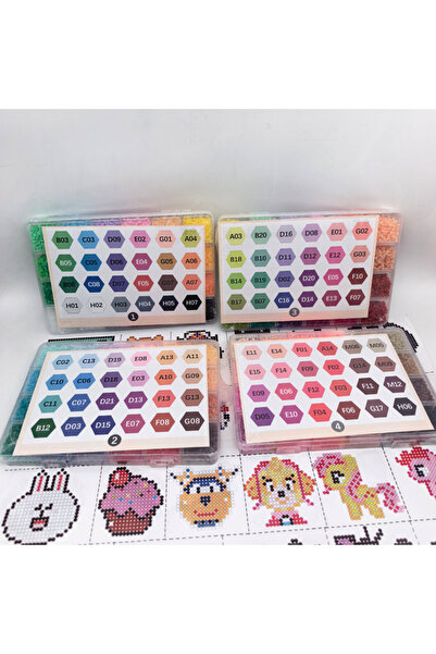 Choice مجموعة من 4 قطع من خرز هاما، لعبة خرز بيرلر 2.6 مم، تعليمية للأطفال، أ...