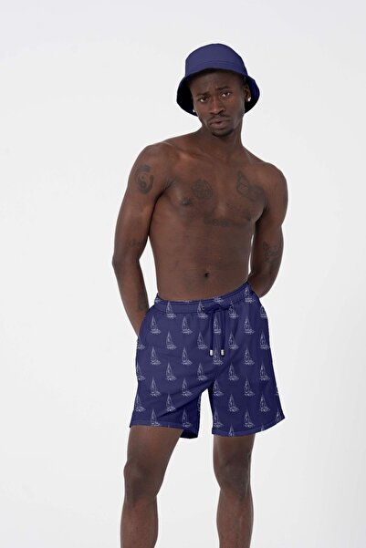 C&City Ανδρικό θαλάσσιο σορτς Χαβάης K-14