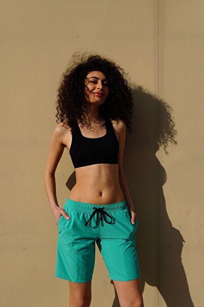 C&City Ženske kupaće šortseve od likre velike veličine C1850 mint