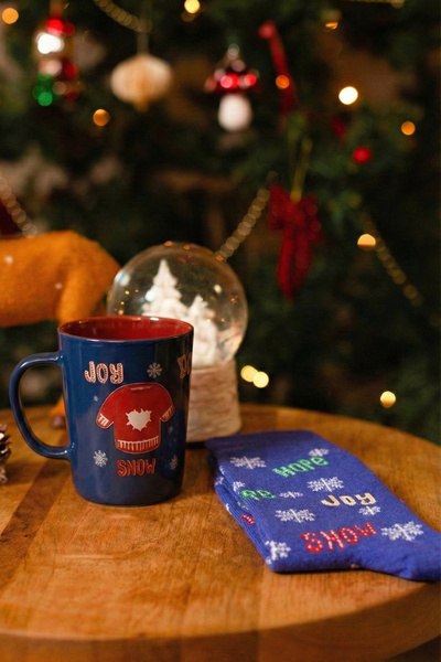 Rakle Christmas Joy&Snow Socks Gift Set Navy Blue 380 Cc