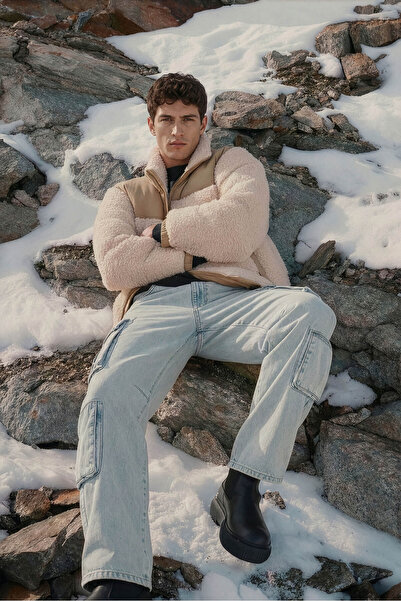 BANNY JEANS Ανδρικό τζιν παντελόνι Cargo Pocket