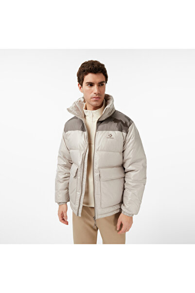 Converse Classic Erkek Dik Yaka Siyah Şişme Mont