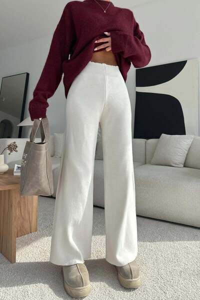 Bengi Clothing Παντελόνι από νήματα Premium Ecru