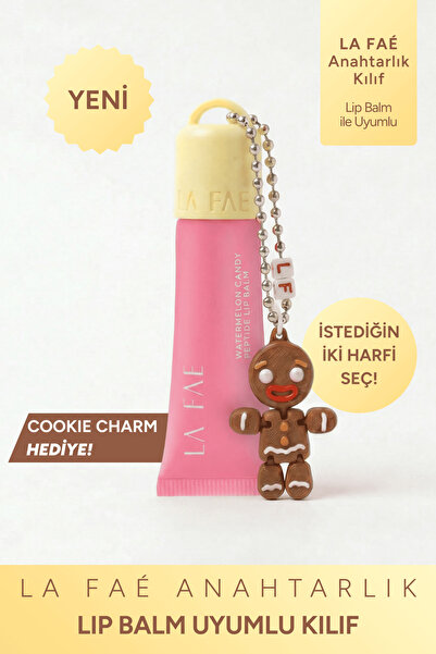 LA FAÉ BEAUTE Kadın Lip Balm Dudak Parlatıcısı Kılıfı Anahtarlık Çanta Süsü C...