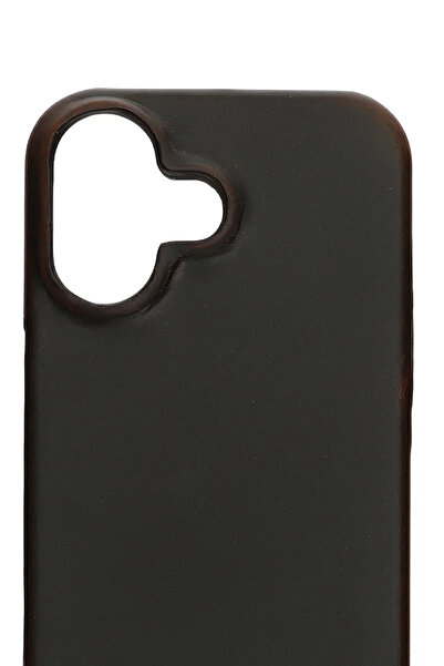 PiyasaSepeti غطاء حماية شفاف لهاتف آيفون 16 بإطار أسود