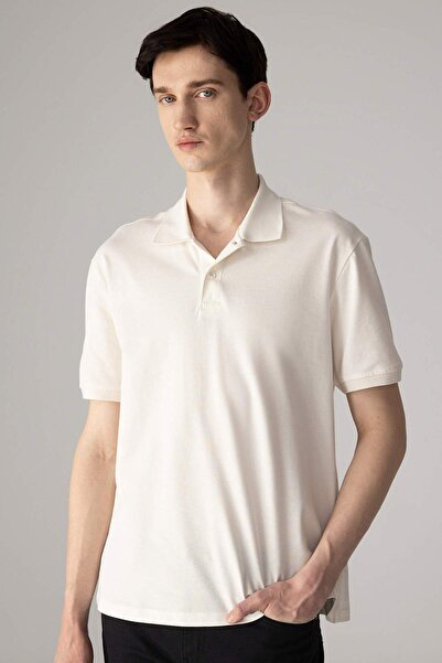 DeFacto %100 Pamuk Regular Fit Polo Yaka Kısa Kollu Basic Düz Pike Kumaş Tişö...