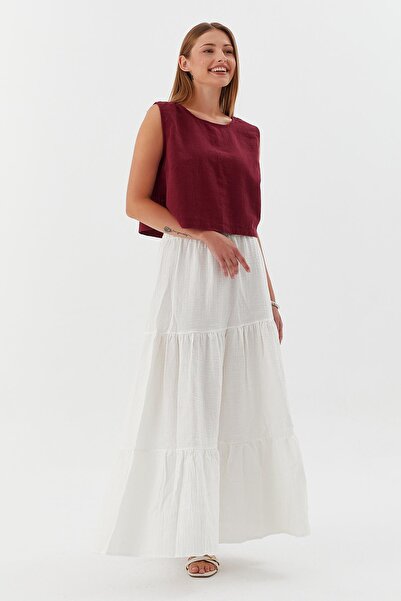 Shopping Shop Λευκή Μουσουλμανική Φούστα