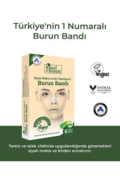 Rituel De Beaute Siyah Nokta Ve Kir Temizleyici Burun Bandı 3'lü