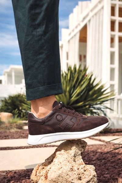 Vantaggio Pantofi pentru bărbați din piele naturală 100% Joao Brown