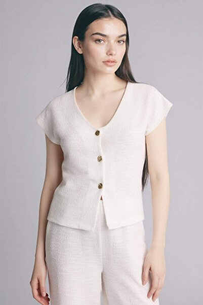 DeFacto Regular Fit V-Neck Short Sleeve T-Shirt H0561Ax26Sm