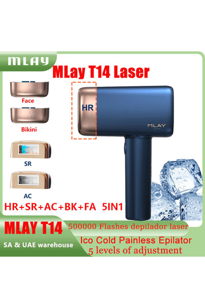 KINSEI BEAUTY جهاز إزالة الشعر بالليزر T14 بتقنية IPL الباردة، جهاز إزالة الش...