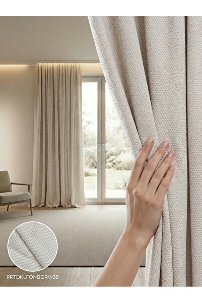 LEVENT ÖZEL PratikFon Armül Fon Perde 140en260boy Az Işık Geçiren Hazır Dikili