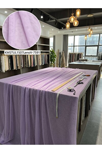 LEVENT ÖZEL Petek Dokulu Dekoratif Tül Perdelik Kumaş 100en300boy