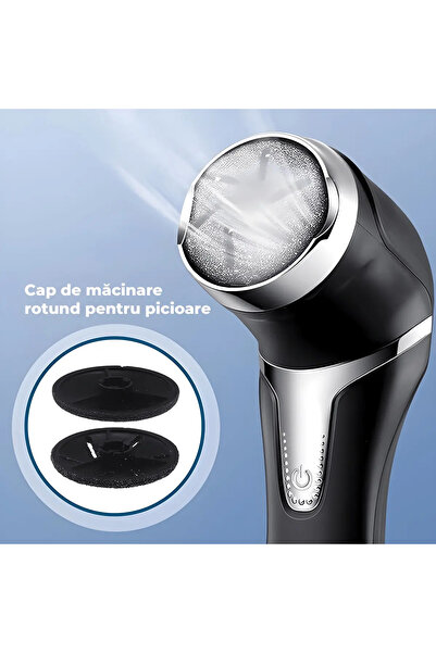 IMA TREND Set 3 Role Accesorii Pila Electrica cu Aspirare IMA Trend, Indepartare Piele Moarta si Calus, Negru