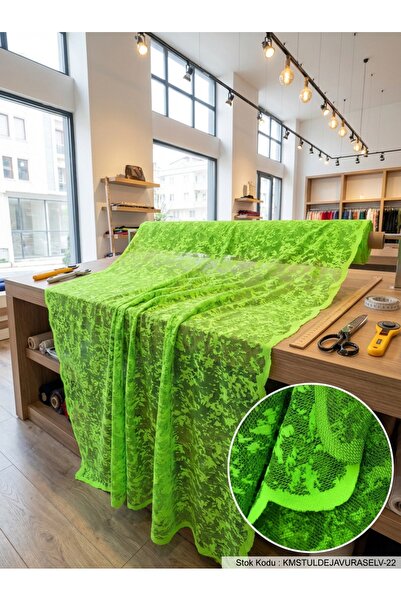 LEVENT ÖZEL Raşel Jakar Desenli Tül Perdelik Kumaş 100en300boy