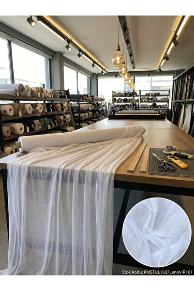 LEVENT ÖZEL Petek Dokulu Dekoratif Tül Perdelik Kumaş 100en300boy