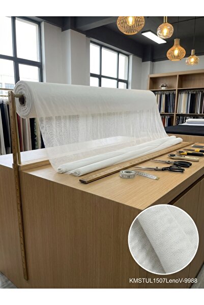 LEVENT ÖZEL Petek Dokulu Dekoratif Tül Perdelik Kumaş 100en300boy