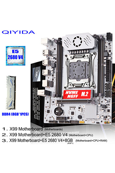 Choice1 Motherboard+CPU QIYIDA X99 Motherboard set A 2011-3 Xeon E5 2680 V4 C...