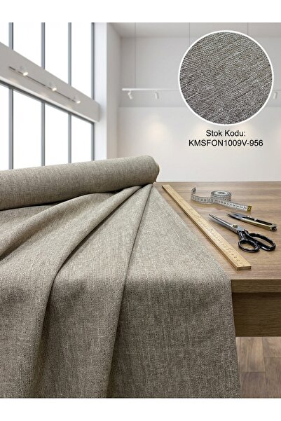 LEVENT ÖZEL Armül Keten Efektli Perdelik Kumaş 100x300