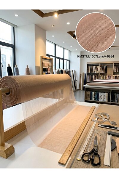 LEVENT ÖZEL Petek Dokulu Dekoratif Tül Perdelik Kumaş 100en300boy