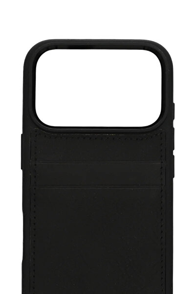 PiyasaSepeti حافظة جلدية فاخرة مع حامل بطاقات بتصميم عتيق لهاتف آيفون 17 برو ...