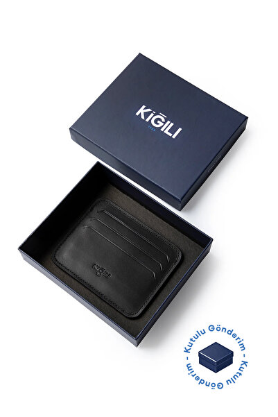 Kiğılı Hediye Kutulu Deri Kartlık
