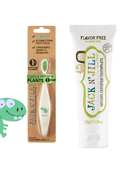 Jack N'Jill Jack N Jill Doğal Sertifikalı Bebek/Çocuk Diş Seti (Fil&Dino Diş ...