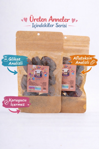ÜRETEN ANNELER Hurma 400 gr (AFLATOKSİN-AĞIR METAL ANALİZLİ-GLİKOZ ŞURUBU IÇE...