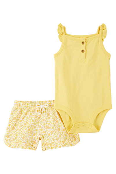 Carter's طقم بنطلونات للأطفال البنات، عبوة من قطعتين، من 3 أشهر إلى 24 شهرًا،...