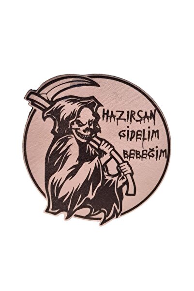 Seyhan Askeri Malzeme Hazırsan Gidelim Bebeğim Azrail Deri PEÇ -Arma - Leathe...