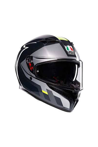 AGV K3 SHADE - GREY / YELLOW / FLUO L