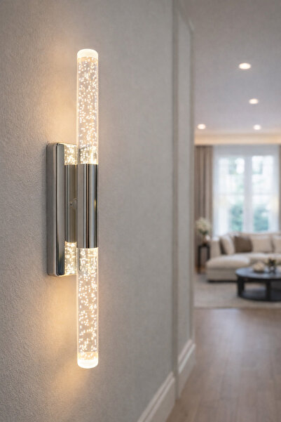 Nazik Aydınlatma Jasmin Krom Modern Pilli ve Elektrikli Günışığı Ledli 1 Adet...