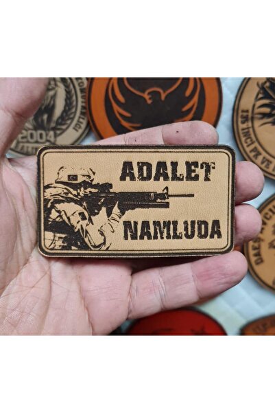 Seyhan Askeri Malzeme ADALET NAMLUDA Deri PEÇ - Arma - Askeri Patch