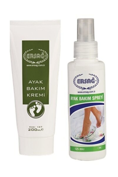 Ersağ Ayak Bakım Spreyi 125 ml  ve Ayak Bakım Kremi 200 ml
