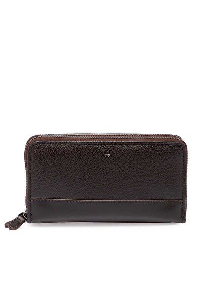 Tergan Kahverengi Hakiki Deri Unisex Portföy Çantası - S1PC00021396-S4J