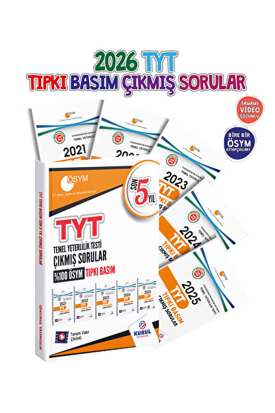 Kurul Yayıncılık 2026 Tyt Son 5 Yıl Çıkmış Sorular Tıpkı Basım Fasikülleri Vi...