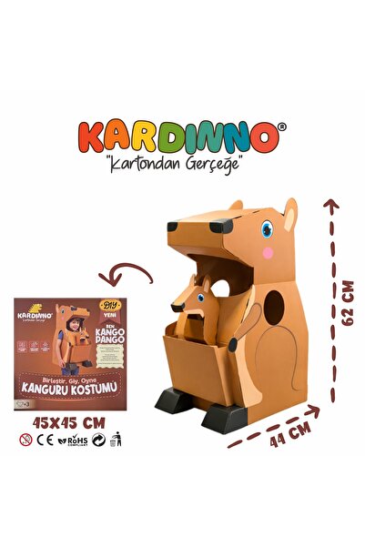 Kardinno Zıp Zıp Kango Pango Картонний костюм для дітей, який можна одягати, ...