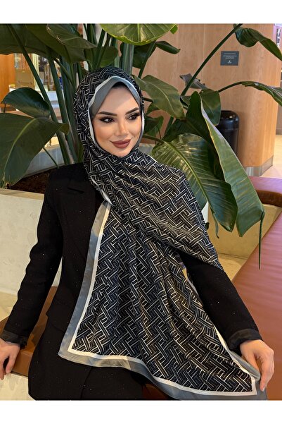 tomrisboutique شال حريري فاخر من الفوال، حجاب، وشاح، شال بنمط F، مقاس 70 × 18...