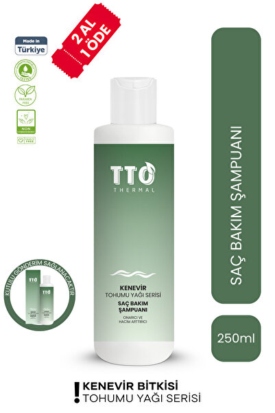 TTO THERMAL KENEVİR BİTKİSİ TOHUMU YAĞI SAÇ BAKIM ŞAMPUANI 250ml – Lansman Fi...