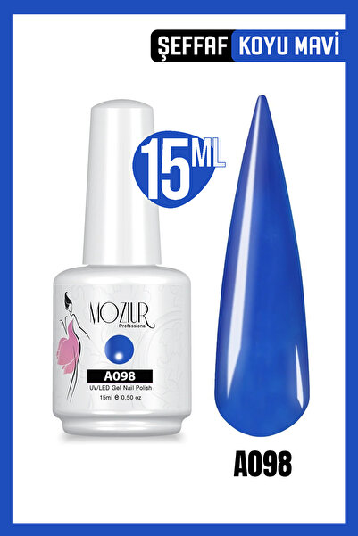 MOZIUR Kalıcı Oje UV Led A098 (ŞEFFAF SERİSİ) 15 ml