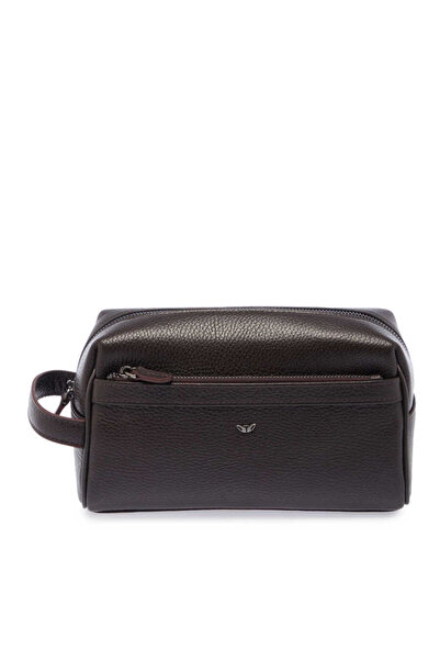 Tergan Kahverengi Hakiki Deri Unisex Portföy Çantası - S1PC00021496-A42