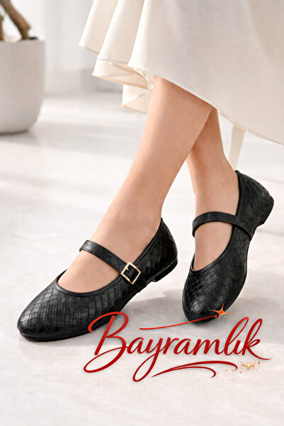 Bermody Botte Kadın Hafif Rahat Taban Şık Tokalı Günlük Ofis Babet Ayakkabı