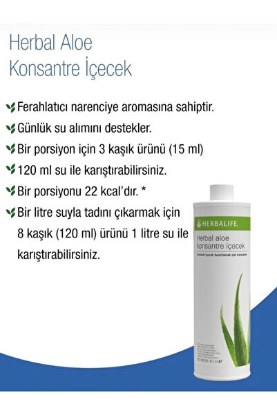 Herbalife Aloe Vera Mangolu Konsantre Içecek