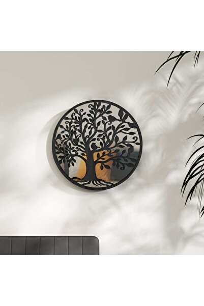 Concept Oglindă rotundă,negru,40x2,5 cm,fier, utilizare în interior