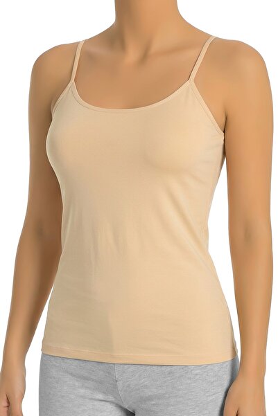 Öts Ženska potkošulja od likre sa širokim brezdelcem u boji kože