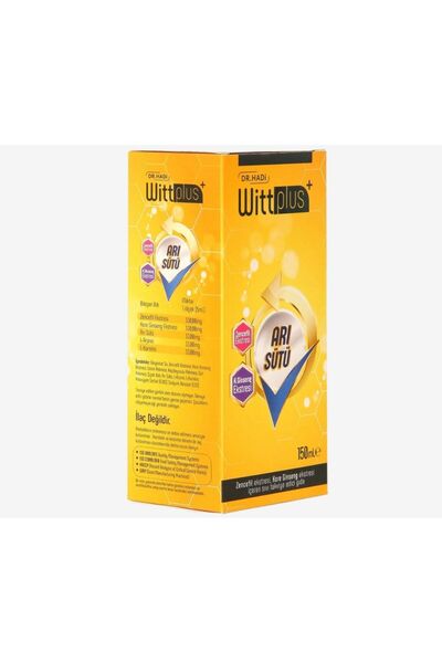 DR HADI Wittplus Arı Sütü 150ml